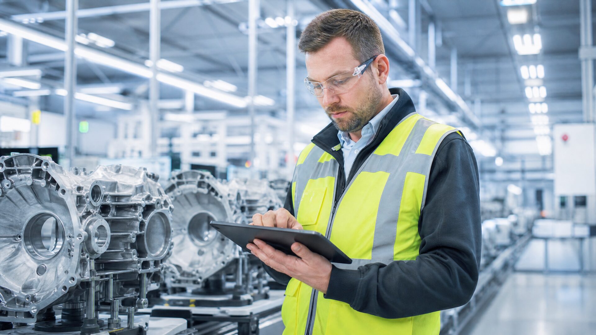 Industrieproduktion und digitale Asset-Verwaltung